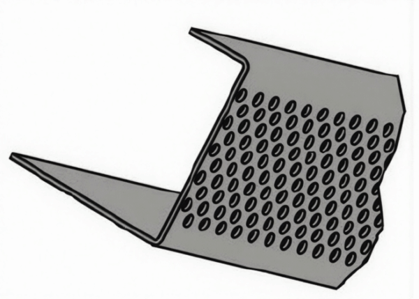 Montážní lišta u okapu