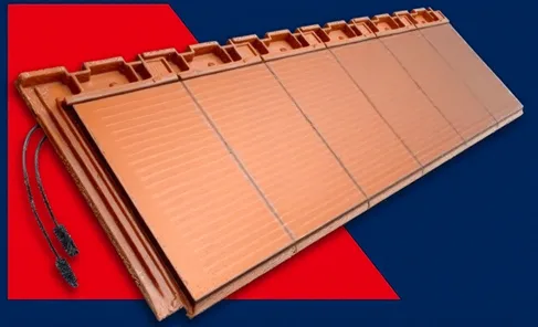 Solární taška Nelskamp Nibra G10 – 6 modulů, červená